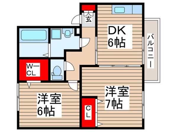 リジエール　B棟の物件間取画像